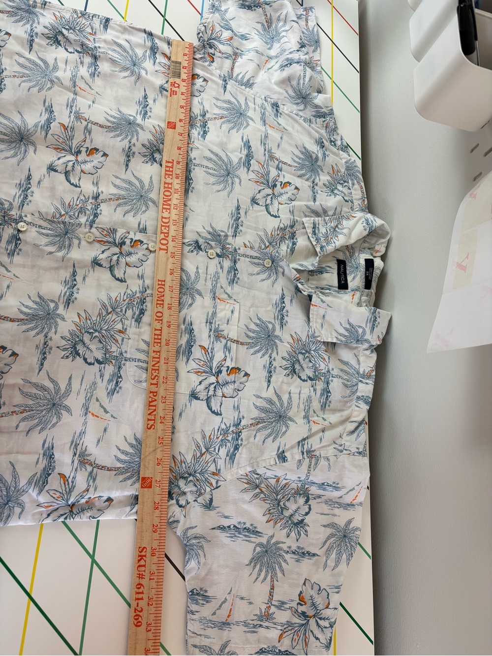 Nautica Men's Short Sleeved Button Up 2X Tropical 100% Cotton Resortwear Aloha - Picture 5 of 8